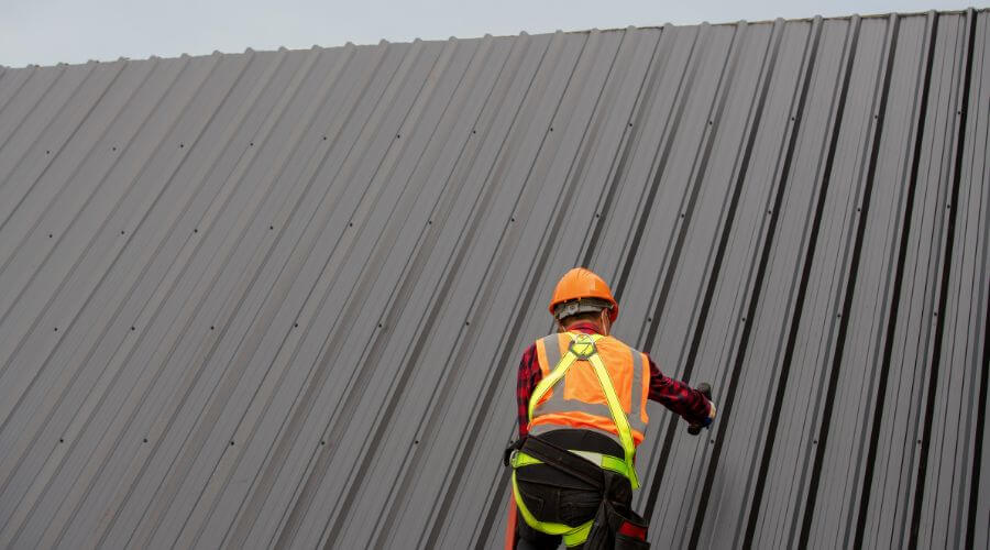 Professional metal roof installation services in Sherrill, IA